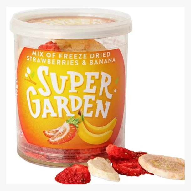 Frysetrket Jordbr- og Bananblanding