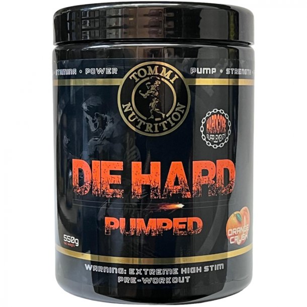 Die Hard Pumped Orange Crush 550g, ny antiklumpemiddel mix blander seg lett