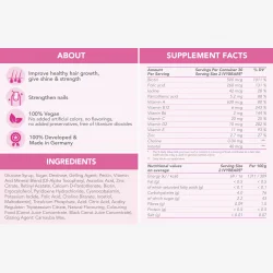 IVYBEARS womens hair vitamins Hrvekststimulerende kosttilskudd for kvinner