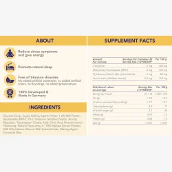 IVYBEARS STRESS RELIEF-vitaminer inneholder hykonsentrert L-theanin og sitronmelisseekstraktpulver