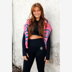 Adsportgymwear Dame Kostyme PRO Svart Lange armer