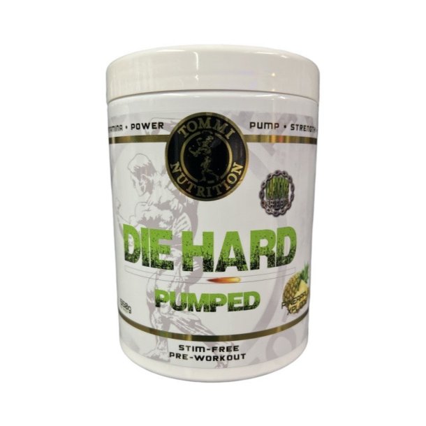 Die Hard Pumped STIM FREE, Pineapple Xplode 550G Tommi Nutrition