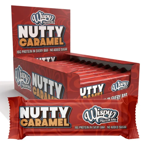 Wispy Protein Bar, 55g x  Nutty Caramel