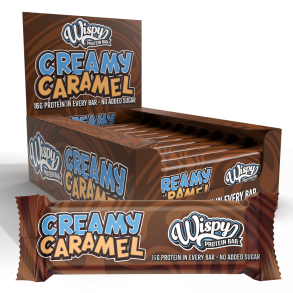 Wispy Protein Bar, 55g  Creamy Caramel