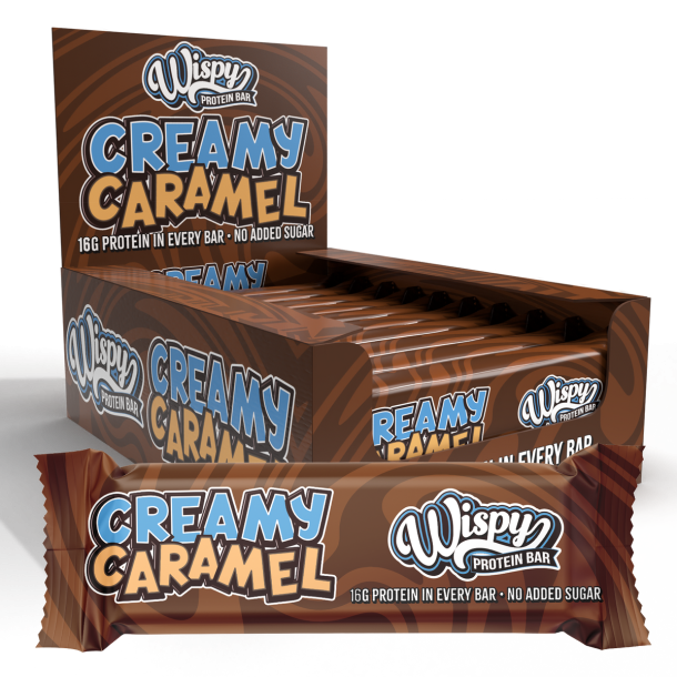 Wispy Protein Bar, 55g  Creamy Caramel