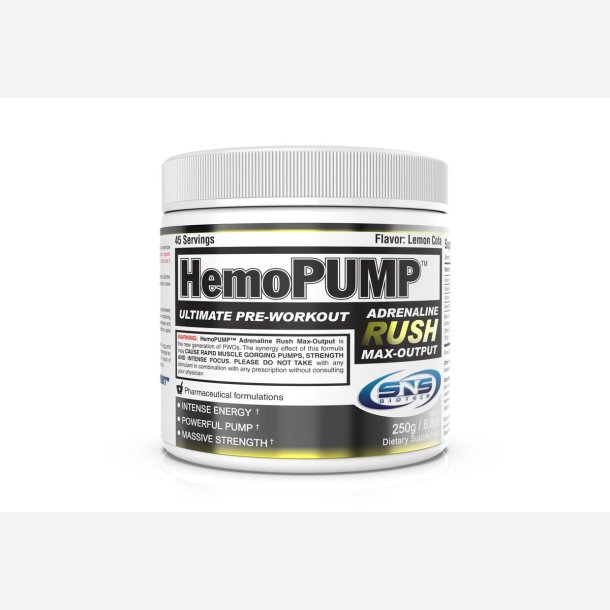 HemoPUMP, 250g, Fresh Orange Splash SNS Biotech